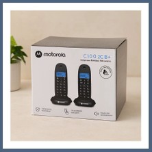 Bezos Kablosuz Dijital 2'li Telefon Seti - Arayan No Görme, 50 Hafıza (Siyah) BZS10