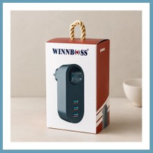 Bezos Termal Akım Korumalı Duvar Priz 1+3 USB 2500W 10A MBT06