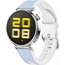 Sneezy Huawei Watch Gt 5 41MM Uyumlu Colorflex Özel Dokulu Çift Renkli Silikon Kordon