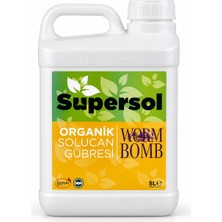 Supersol Wormbomb Organik Sıvı Solucan Gübresi 5 Litre