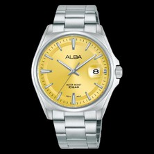 AS9V95X1 Alba Quartz Çelik Gri Sarı Kadran 10 Atm 39 mm Erkek Kol Saati