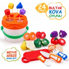 SmartFox Bultak Kova Oyunu 24 Parça Okul Öncesi Meyve Sebze Kesme Seti