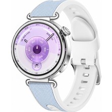 Sneezy Huawei Watch Gt 6 41MM Uyumlu Colorflex Özel Dokulu Çift Renkli Silikon Kordon