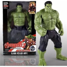 Kids Marvel Titan Hero Hulk Figür Büyük Boy 30 cm Işıklı Hareketli Yeşil Dev Hediyelik Oyuncak