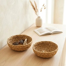 Homing 2'li Hasır Sepet Natural 13 cm