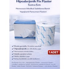 Urfakent Hipoalerjenik Fix Flaster 5 cm x 5 M Nonwoven Medikal Sabitleme Bandı Yapışkanlı Pansuman Flasteri