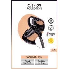 Note Cosmetics Note Cushion Foundation Spf 50 Pa++++ Yoğun Kapatıcı, Doğal Saten Bitişli Fondöten – 100 Light Açık