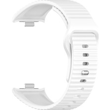 Microsonic Xiaomi Redmi Smart Band 10 Pro Kordon Wave Design Silicone Band Beyaz