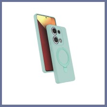 Bezos Redmi Note 13 Pro 4g Uyumlu Regal Magsafe Standlı Kapak - Su Yeşili Dlra