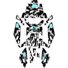 Grippatch Honda X-Adv (2025) ile Uyumlu Renkli Tank Pad Seti 33 Parça GC53-2