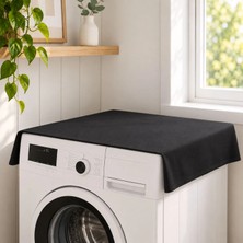 Homing Siyah Kumaş Çamaşır ve Kurutma Makinesi Örtüsü Suya Dayanıklı