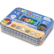 Carioca Akrilik Paint Marker Su Bazlı Fırça Uçlu 24'lü