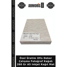 Armoris Özel Üretim Ofis Dekor Çalışma Fotoğraf Kağıdı 260 gr A5 Inkjet Kağıt Mat