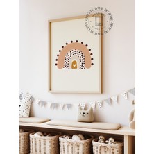 Des Vu Print Gökkuşağı Posteri, Çerçevesiz Çocuk Odası Posteri
