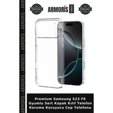 Armoris Premium Samsung S23 Fe Uyumlu Sert Kapak Kılıf Telefon Koruma Koruyucu Cep Telefonu