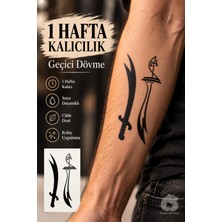 BP Tattoo Zülfikar ve Hz. Ali Yazılı Geçici Dövme