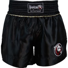 DragonDo MT3033 Muaythai Şortu Siyah Kick Boks Şortu