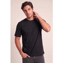 Jean Store 6226 0 Yaka Fırçalı 2 Iplik  Tshirt