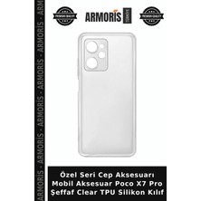 Armoris Özel Seri Cep Aksesuarı Mobil Aksesuar Poco X7 Pro Şeffaf Clear Tpu Silikon Kılıf