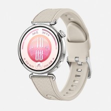 Sneezy Huawei Watch Gt 7 41MM Uyumlu Colorflex Özel Dokulu Çift Renkli Silikon Kordon