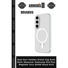 Armoris Özel Seri Telefon Ürünü Cep Kılıfı Akıllı Aksesuar Samsung S24 Plus Magsafe Ince Şeffaf Royal Kılıf