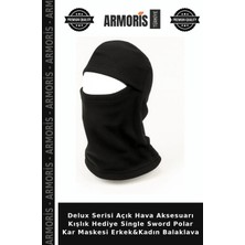 Armoris Delux Serisi Açık Hava Aksesuarı Kışlık Hediye Single Sword Polar Kar Maskesi Erkek&kadın Balaklava