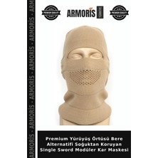 Armoris Premium Yürüyüş Örtüsü Bere Alternatifi Soğuktan Koruyan Single Sword Modüler Kar Maskesi