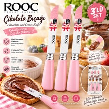 Rooc Çikolata Bıçağı 3’lü Set – Çikolata, Reçel, Bal ve Tereyağı Sürme Bıçağı