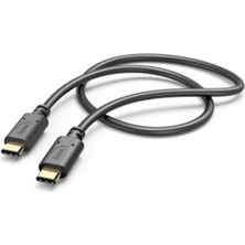 Hama Usb-C To Usb-C Şarj Kablosu 3A 1m - Siyah