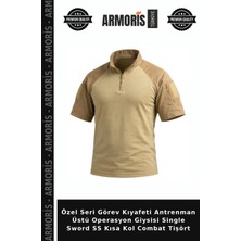 Armoris Özel Seri Görev Kıyafeti Antrenman Üstü Operasyon Giysisi Single Sword Ss Kısa Kol Combat Tişört