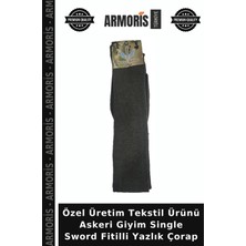 Armoris Özel Üretim Tekstil Ürünü Askeri Giyim Single Sword Fitilli Yazlık Çorap