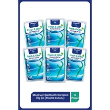 Stopever Well Tooth -  Fresh & Gliss - Kürdanlı Diş Ipi Kutu  6'lı