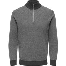 Only & Sons Onsphılıp Ls Zıp Hıgh Neck Knıt