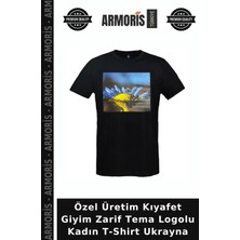 Armoris Özel Üretim Kıyafet Giyim Zarif Tema Logolu Kadın T-Shirt Ukrayna