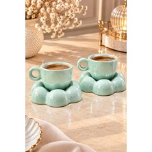 Rasha Collection 2'li Papatya Kahve Fincan Takımı