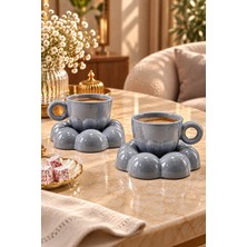 Rasha Collection 2'li Papatya Kahve Fincan Takımı