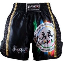 DragonDo MT2025 Ifma Logolu Muaythai Şortu Baskılı Muay Thai Şortu