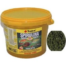 Tropical Super Spirulina Forte Tablet 100 Adet Yüksek Kalite Akvaryum Balıkları İçin Beslenme