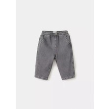 Mango Baby Lastikli Bel Düz Kesim Jean Pantolon