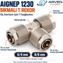 Aignep Aıgnep 1230 6/4 Metal Sıkmalı T Pnömatik Rekor
