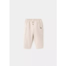 Mango Baby Pamuklu Düğme Detaylı Jogger Pantolon