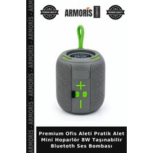 Armoris Premium Ofis Aleti Pratik Alet Mini Hoparlör 8W Taşınabilir Bluetoth Ses Bombası