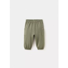 Mango Baby Pamuklu Etiket Detaylı Jogger Pantolon