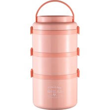 Ravéon Termos 2.7 Litre 3 Katlı Yuvarlak 304ÇELIK Sızdırmaz Yemek Taşıma Kabı