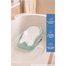 Ravéon Bebek Banyo Aksesuarı Soft Banyo Desteği Bebek Yıkama Yardımcısı Soft Yeşil