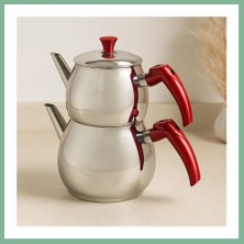 Bşk Virgo Büyük Aile Çelik Çaydanlık Seti (Üst 1.2l / Alt 2l) BSK2026