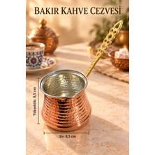 Güzelyüz Avm Bakır Cezve Kahve Cezvesi 2 No 8,50 cm