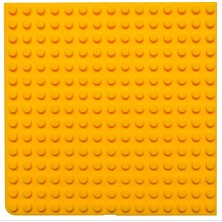 Creative Games Yapı Zemini Koyu Sarı 24 x 24 cm Dublo Blok Uyumlu