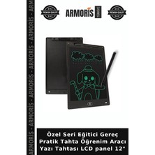 Armoris Özel Seri Eğitici Gereç Pratik Tahta Öğrenim Aracı Yazı Tahtası LCD Panel 12"