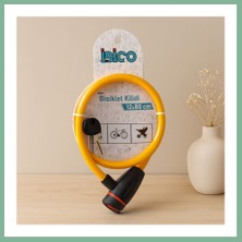Bşk Virgo Bisiklet Kilidi Çelik Tel 12 mm x 80 cm Anahtarlı BSK2026